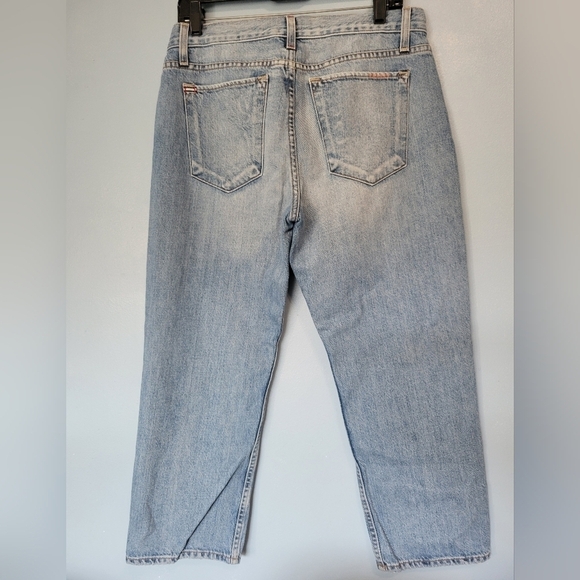 AO.LA Alice & Olivia Amazing Scott Boyfriend Cropped Jeans 32 - Picture 2 of 9
